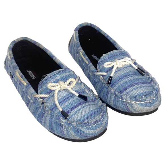 Lam Boat Dock Shoes Blue Stripe sz 8 - Picture 6 of 9